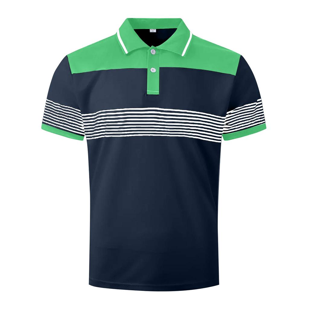 Men's Summer Leisure Culture Breathable Short Sleeved Shirt Top