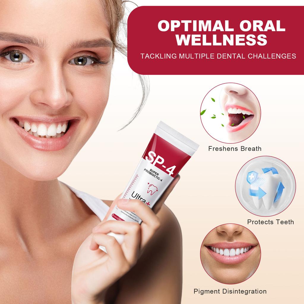 Зубная паста SP-4, 120 г. Большая пробиотическая зубная паста SP-4, отбеливающая зубная паста SP-4, свежесть, дыхание, зубная паста, зубная паста, удаление пятен