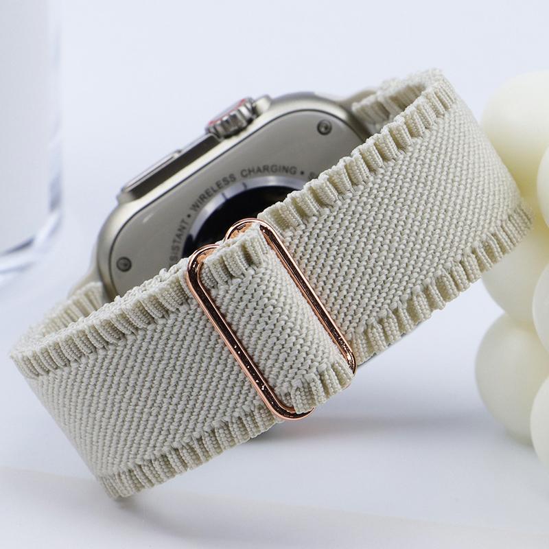 Эластичный нейлоновый ремешок для Apple Watch band 49мм 45мм 44мм 42 Петля Ремень для iwatch series Ultra 8 7 6 SE 5 4 40мм 41мм 38 Браслет