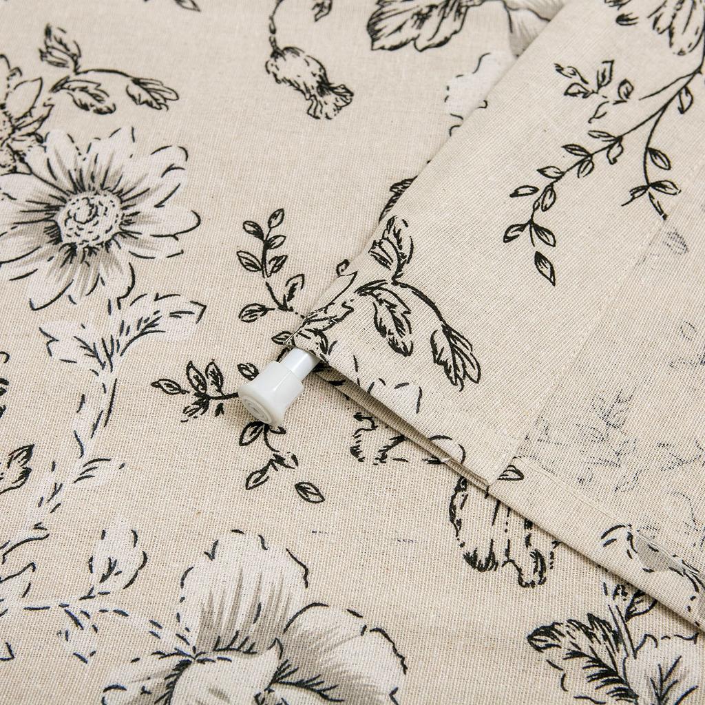 Door Curtain Rose Printing Pastoral Hanging Curtain Fabric Feng Shui Curtain Bathroom Half Curtain Does Not Contain Rod