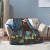 99 Nights in the Forest The Deer Fashion Blankets Coral Fleece Plush  Winter Horror Game Multi-function Thin Throw Fashion Blanket for Trave