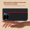 For Google Pixel 10 Pro Fold Case Carbon Fiber Texture Leather + PC Anti-Drop Folding Phone Cover