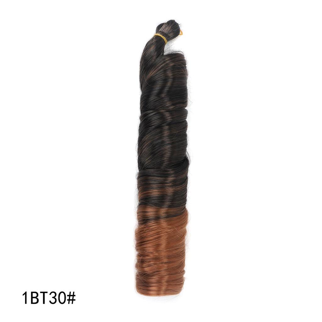 28Inch French Curly Crochet Hair Synthetic Loose Wavy Braiding Hair Bohemian French Curl Braids Extensions