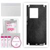 apgo Protective Skin Sticker for the Back+sides Compatible with Vivo iQOO Neo6, Full Wrap Film, Foil, Vinyl - Pattern Black Leather