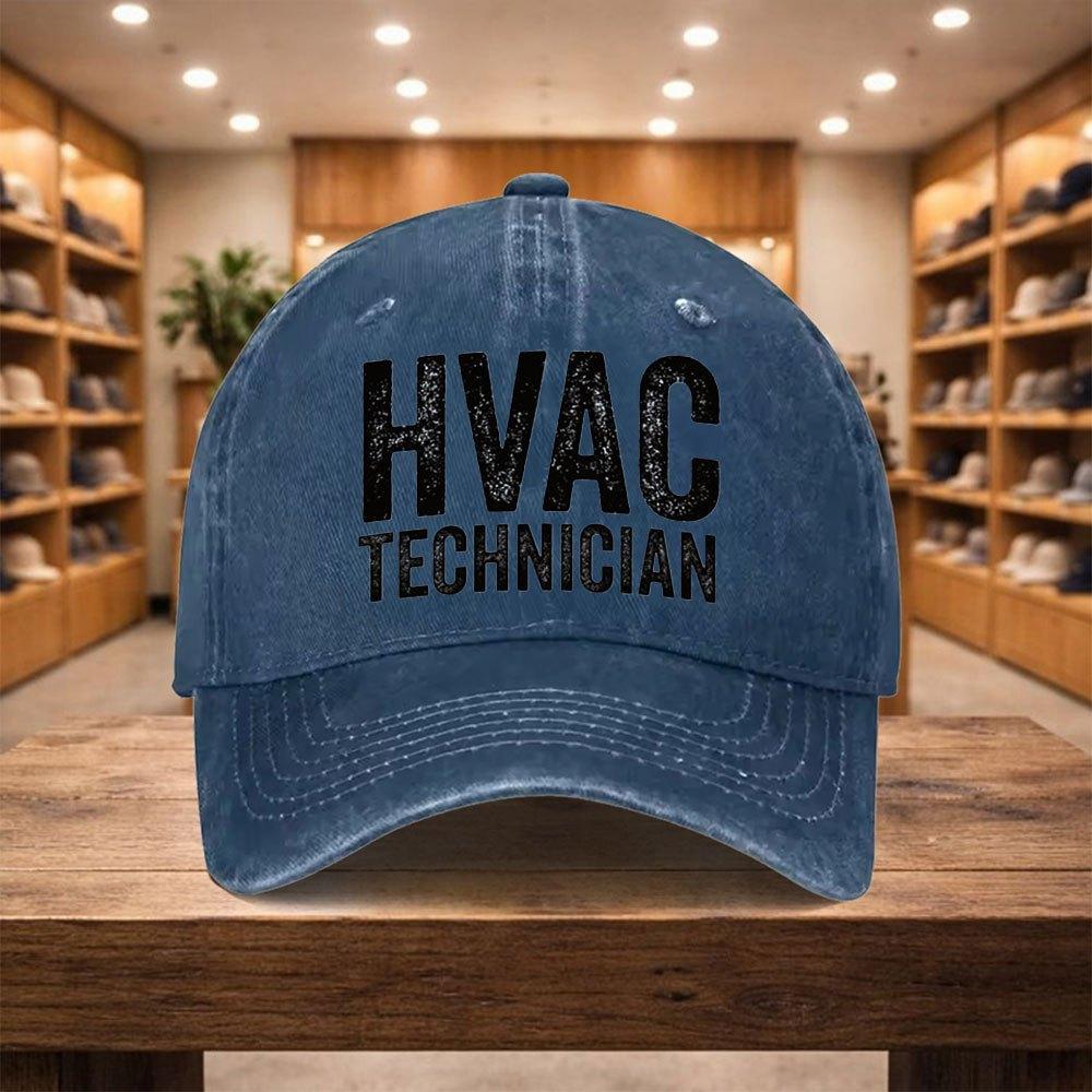 pc Adjustable Snapback Baseball Cap Suitable for HVAC Technician Lightweight Unisex Hat with Sandwich Casual Sports Cap for M