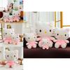 Adorable Flower Kt Cat Plush Toy Big Hello Kitty Doll With Soft Pp Cotton Filling