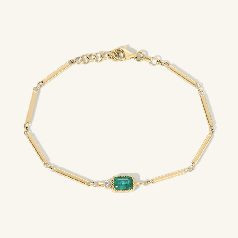 Bracelet Color Zircon Pendant Stainless Steel Fashion Personality Bracelet Electroplating 18K Color Retention