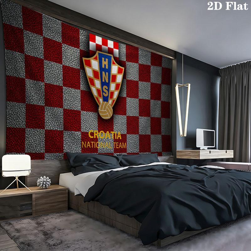 CRO logo Wall tapestry, aesthetic printed fabric blanket, suitable for bedroom, living room, and home decor.