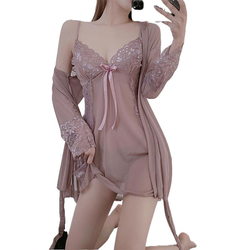 Sexy underwear perspective sexy mesh, hot teasing, free of suspenders