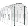 Greenhouse Transparent 160 x 400 x 190 cm PVC & Steel