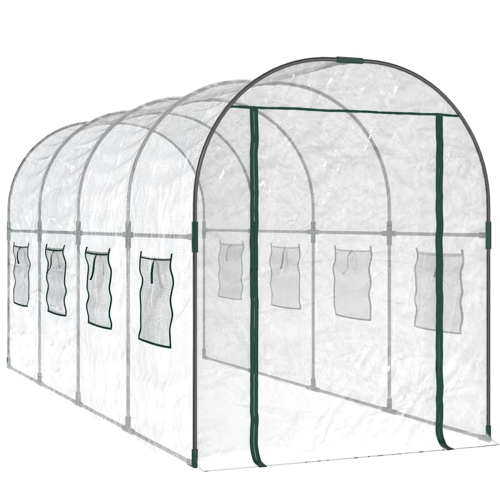 Greenhouse Transparent 160 x 400 x 190 cm PVC & Steel
