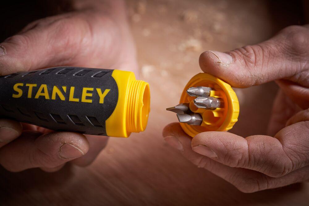 MULTIBIT STANLEY 0-68-010 ratchet screwdriver with interchangeable bits