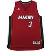 X Коллаборация НБА Майами Хит Дуэйн Уэйд Гостевая Свингмен Версия для фанатов Модная Удобная Мягкая Приятная к коже Баскетбольная майка 7470A-3B6-K9549