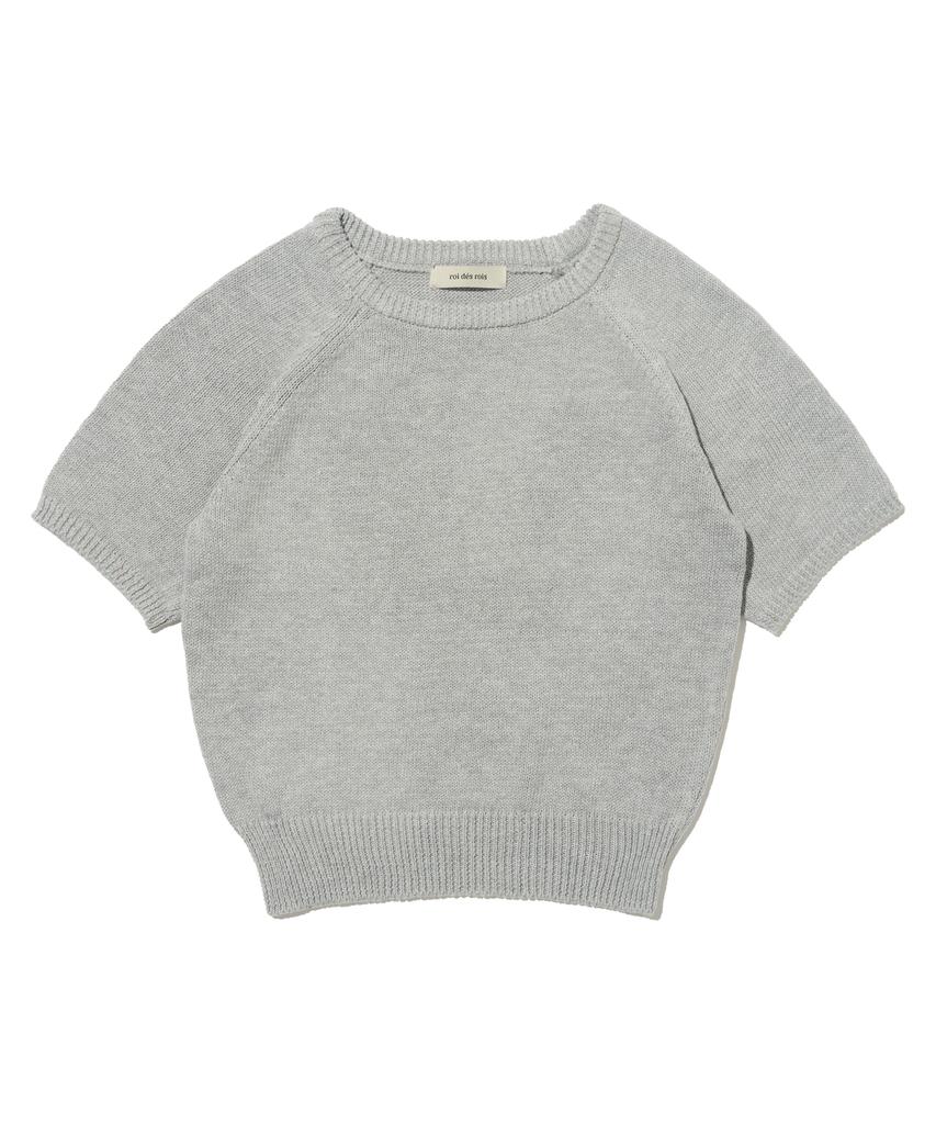 ROIDESROIS Light Touch Short Sleeve Knit (Gray)