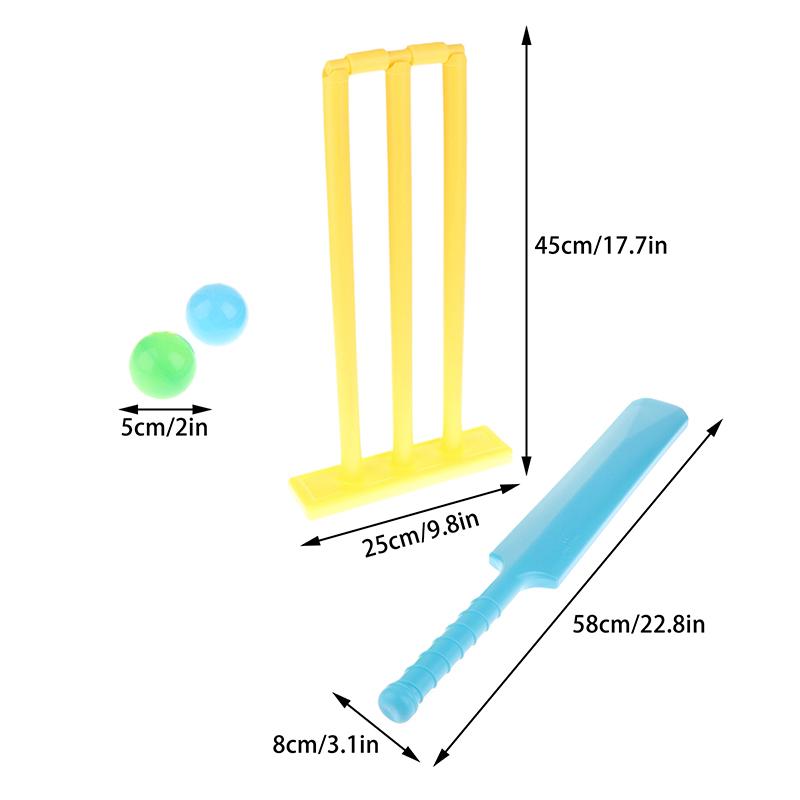 Детский набор для крикета Взаимодействие родителей и детей Пляжные игры Крокетные биты Жесткая доска Игрушки для игры в крикет ПП Упражнения Спортивный инвентарь