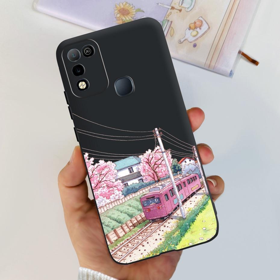 Чехол для телефона Infinix Hot 10 Play X688C X688D Милый дизайн Мягкая силиконовая задняя крышка Для Infinix Hot 10 X682 Hot10 10 Lite X657B