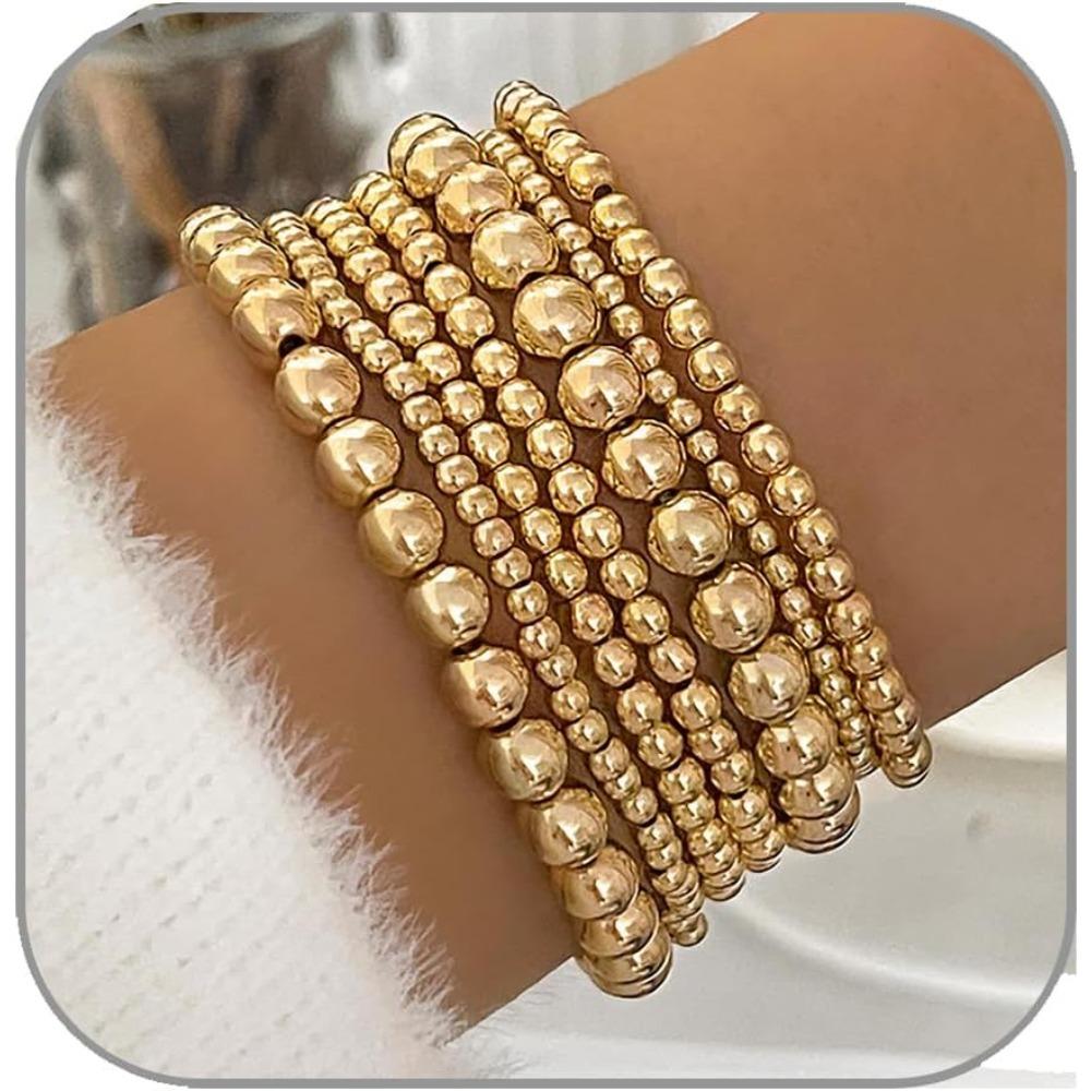 Beaded Bracelets for Women Stackable Bracelet Gold Bracelet Stack Delicate Stackable Gold Bracelets for Women
