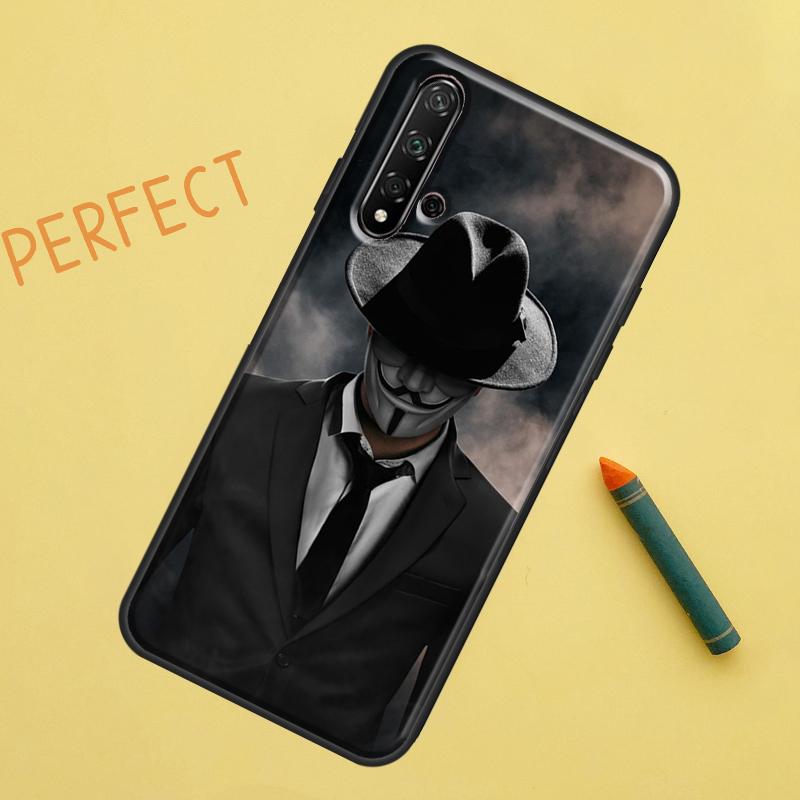 Man Suit Shirt Tie For Huawei Nova 8i 12i 11i 12s Y73 Y72 Y61 Y91 Y90 Y70 Y60 9 10 SE P30 P40 Lite P60 Pro Case