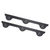 2PCS Stove Gap Filler Stainless Steel Easy Cleanup Black Stovetop Counter Gap Guard for Kitchen