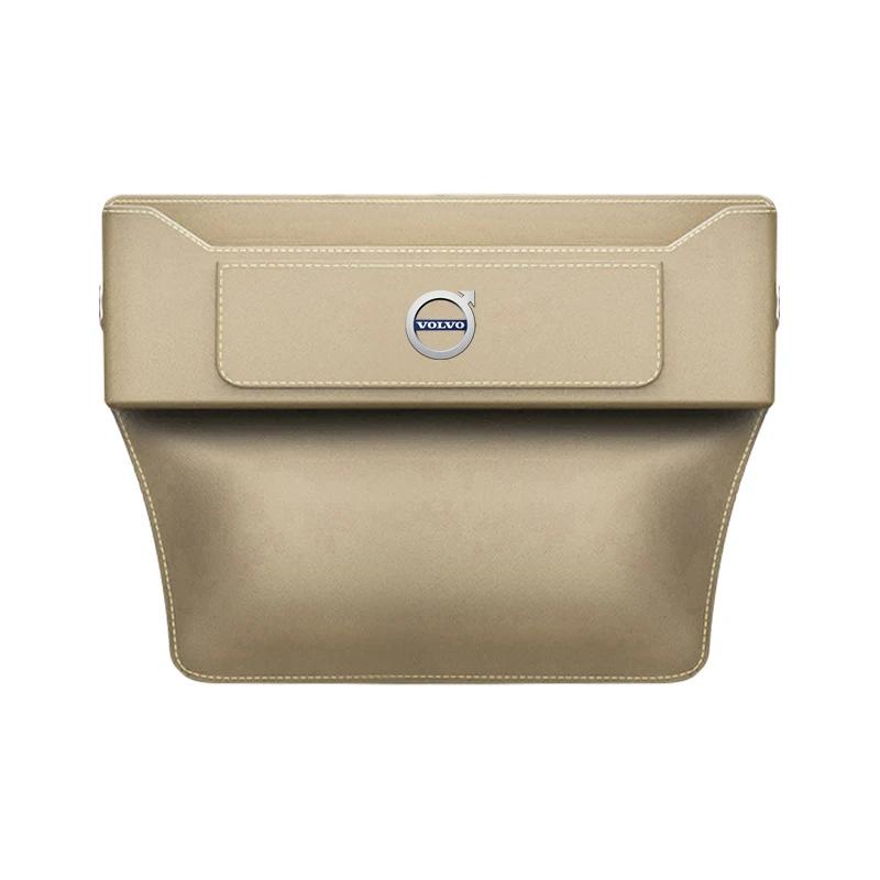 Car Seat Gap Organizer Seat Crevice Slot Storage Box For Volvo V60 XC60 XC90 S60 XC40 V40 S80 T6 V90 EX90 S90 V70 Accessories