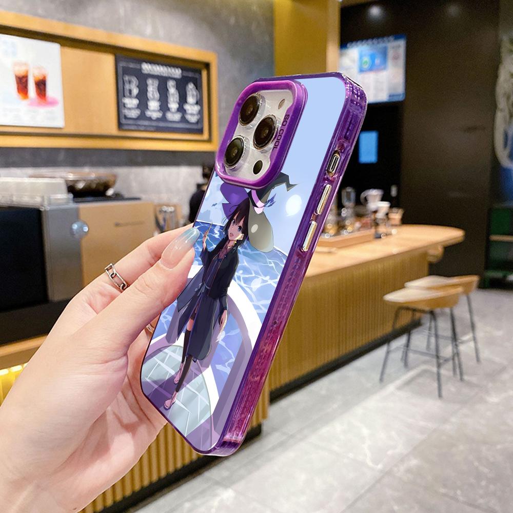 Чехол для телефона «Блуждающая ведьма Сая» для iPhone 17 16 15 14 13 12 11 X XR XS Air Pro Max Plus Фиолетовый Разноцветный Серебристый Чехол