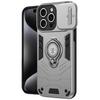 For iPhone 16 Pro Case Slide Camshield Kickstand PC+TPU Phone Cover