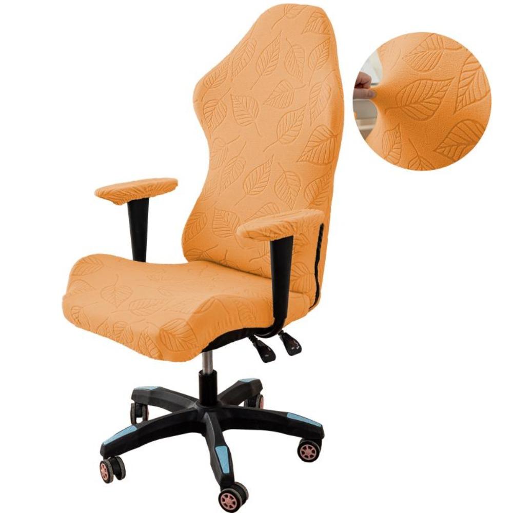 Dustproof Armchair Slipcover Jacquard Pattern Elastic Seat Cover Office Seat Cover  Computer Room
