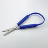8 Inch Colored Plastic Elastic Scissors Paper Cuttings Scissors Safety Ring Scissors U Shaped Automatic Rebound Scissors