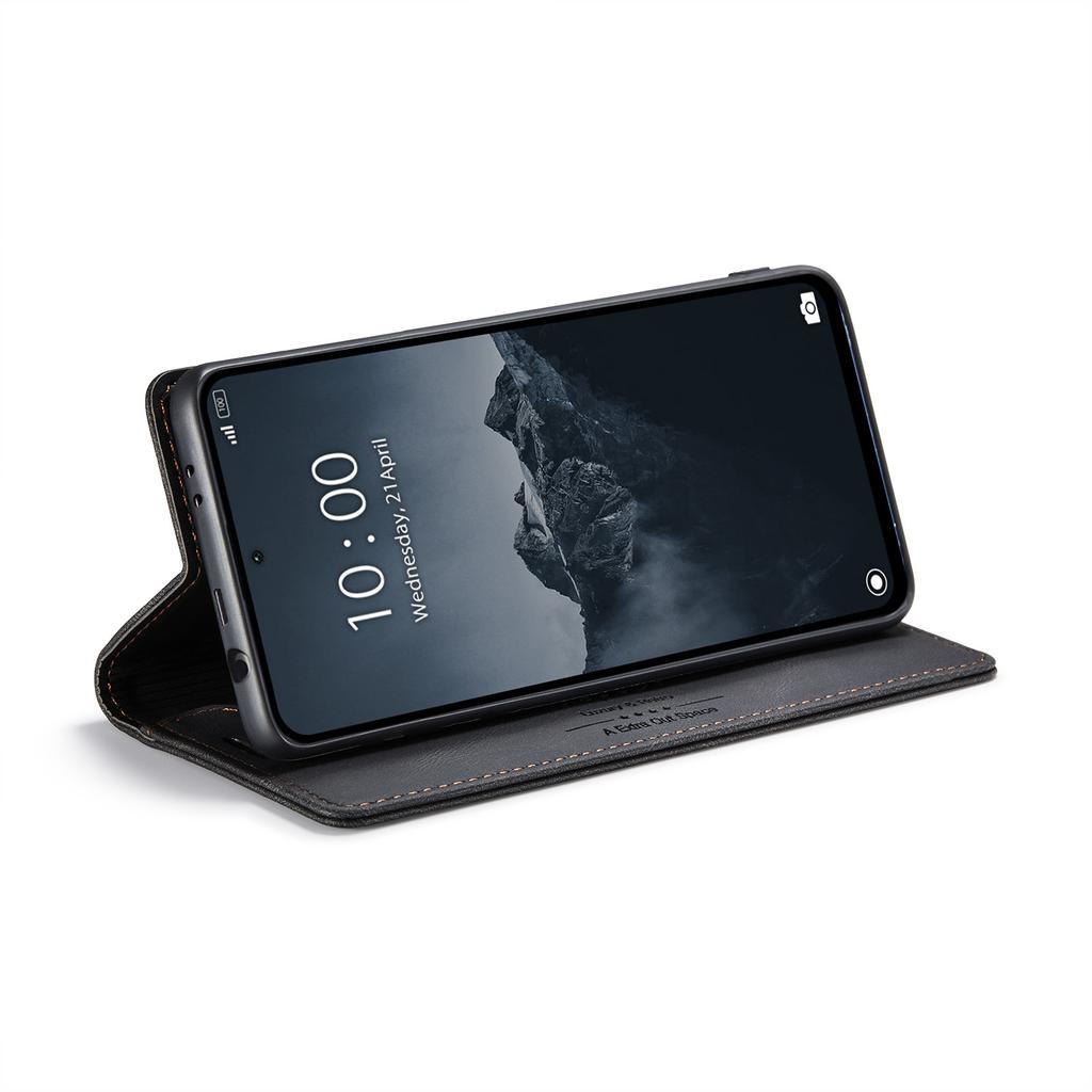 Для Xiaomi Redmi Note 13 Pro 4G Чехол-кошелек AUTSPACE A01 Кожаная подставка-обложка с держателем для карт с RFID-блокировкой