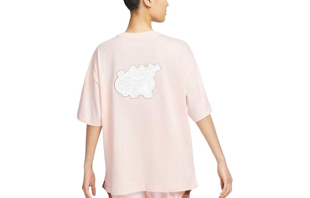 Women's T-Shirt Nike T Shirt Women's Ice Guava/White