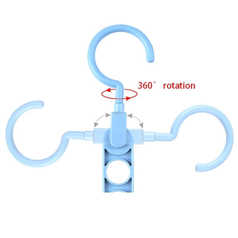 Волшебная вешалка для одежды с 9 отверстиями, многофункциональная складная вешалка, вращающаяся вешалка для одежды