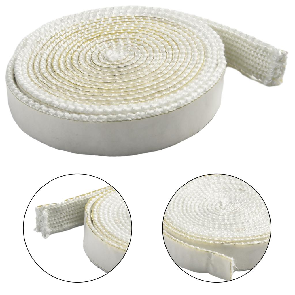 Strip Gasket Fiberglass Seal Replacement Door Seal Double-sided Fireplaces High Temperature Length 300CM Oven Part