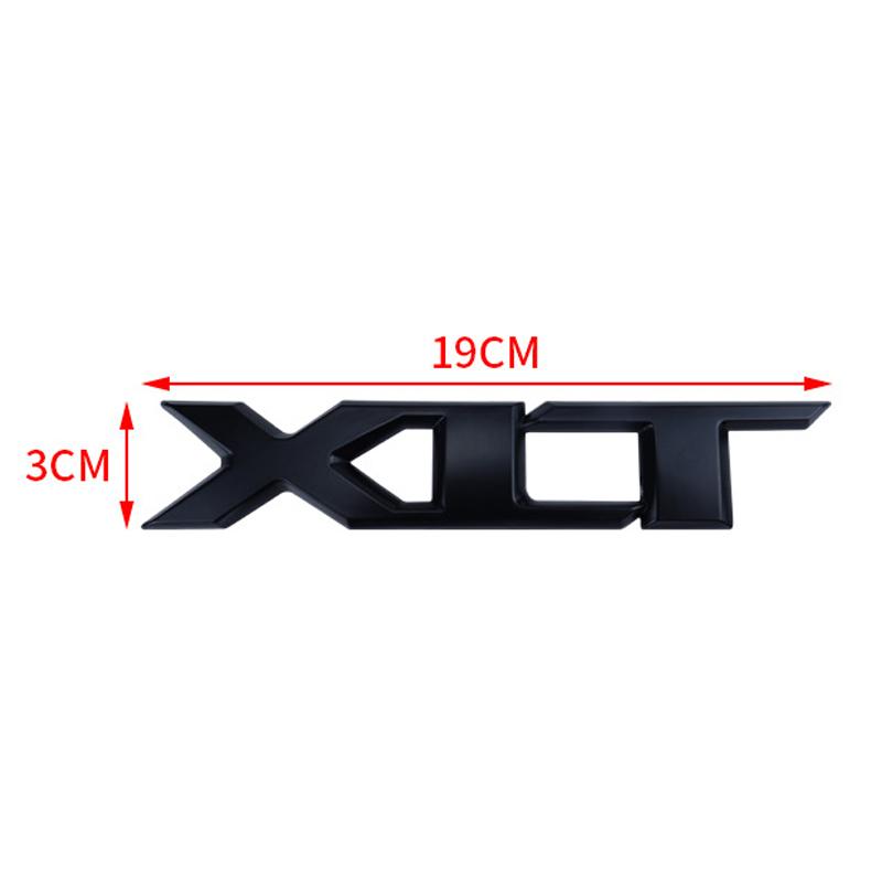 Car 3D Metal XLT Logo Letter Trunk Body Badge Emblem Decals Sticker For Ford F150 F-150 Ranger T6 XLT Decoration