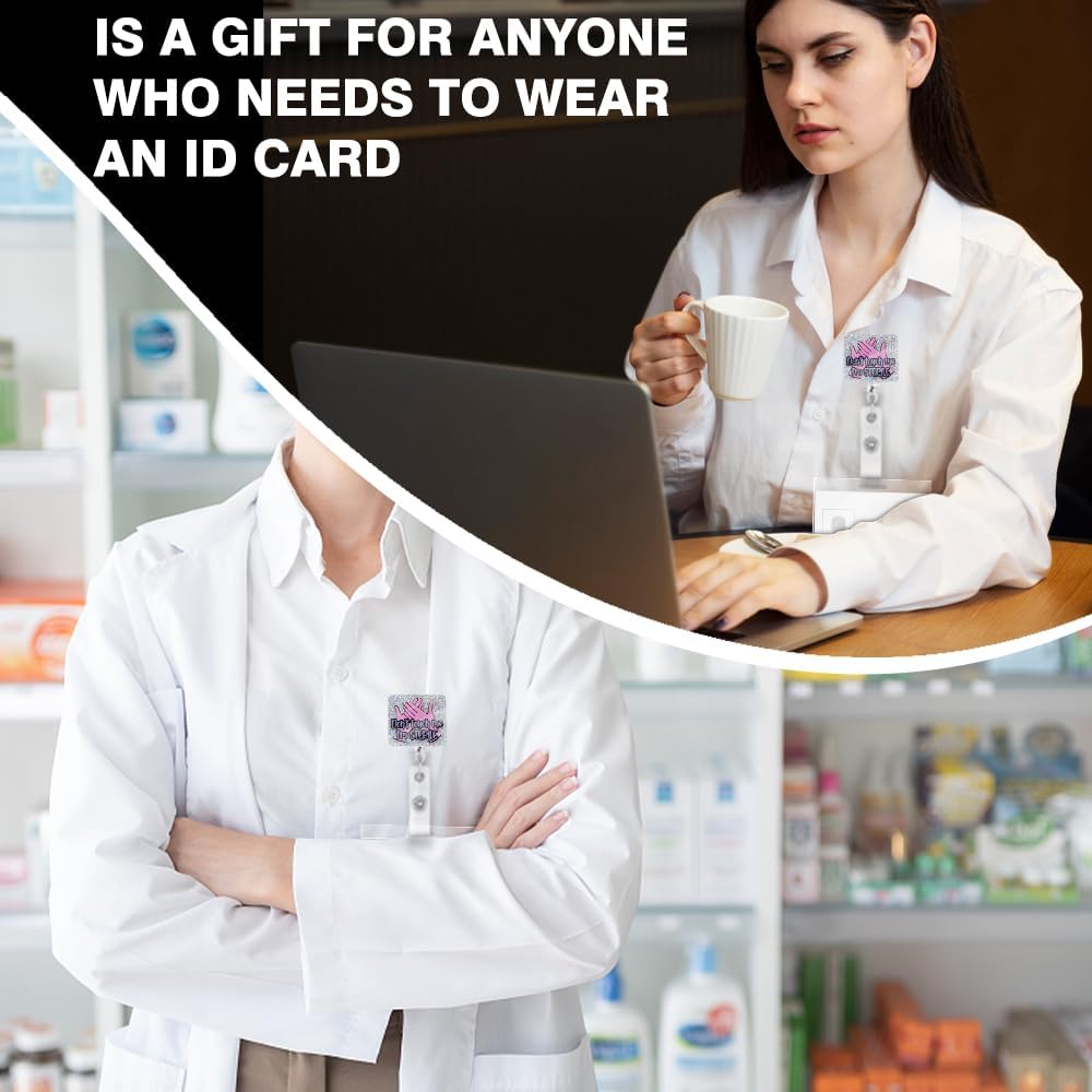 Не трогай меня, я стерилен, Выдвижные бейджи с блестками и клипсой, Смешной держатель для бейджа для операционной, Хирург-технолог, Операционная медсестра, Врач