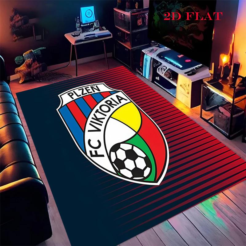 FC Viktoria Plzeň Carpet Rug for Living Room Bedroom Home Sofa Decoration,Kids play Nonslip Floor Mat
