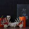 Halloween Spirit Skeleton Hands Realistic Plastic Scary Skeleton Hand Witch Skull Skeleton Hands for Haunted House Decors