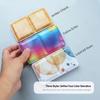 Empty Folding Iron Case Foldable Watercolor Paint Box Portable Art Supplies Box  Watercolor Paint