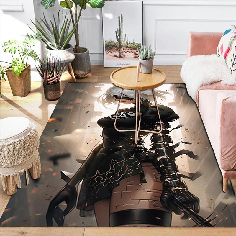 Popular Female Character Rug Floor Mat for Living Room or Bedroom Soft and Comfortable Carpet a Gift for Birthday and Holiday.MFF0918150