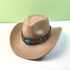 Adjustable Cowgirl Hat Shapeable Wide Brim Western Hat Trendy Cowboy Hat  for Men and Women