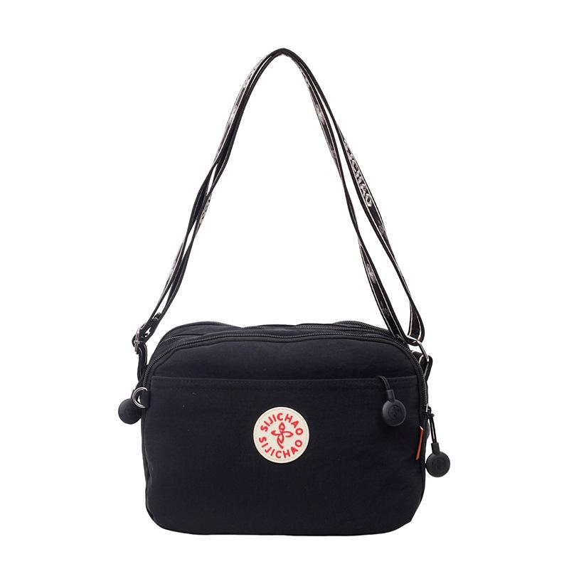 Cross-Border Minimalist Nylon Shoulder Bag: Large Capacity, Lightweight, Multi-Compartment, Wide Strap, Women's Travel Crossbody