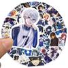 50 Hot-Blooded Football Anime Blue Prison Stickers for Luggage, Water Cups, Skateboards, and Phones
