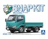 Aoshima Bunka Kyozai Rakupura Snap Kit Hino Dutro Бортовой Грузовик Масштабная Пластиковая Модель Набор ООО. (АОСИМА) нет. 23-TE (бирюзовый) 1/32 Предварительно окрашенный