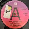 7-дюймовая пластинка DES O'CONNOR - What I Did For Love 7N45601PROMO Pye Records 1976 UK Поп Б/у