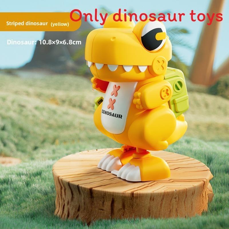 Kid Dinosaur Plastic Wind Up Toy With Mechanical Movement For Gift Learning