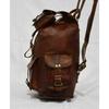 Goat Genuine Leather Large Men's Vintage Backpack Travel Rucksack Laptop Gym Bag