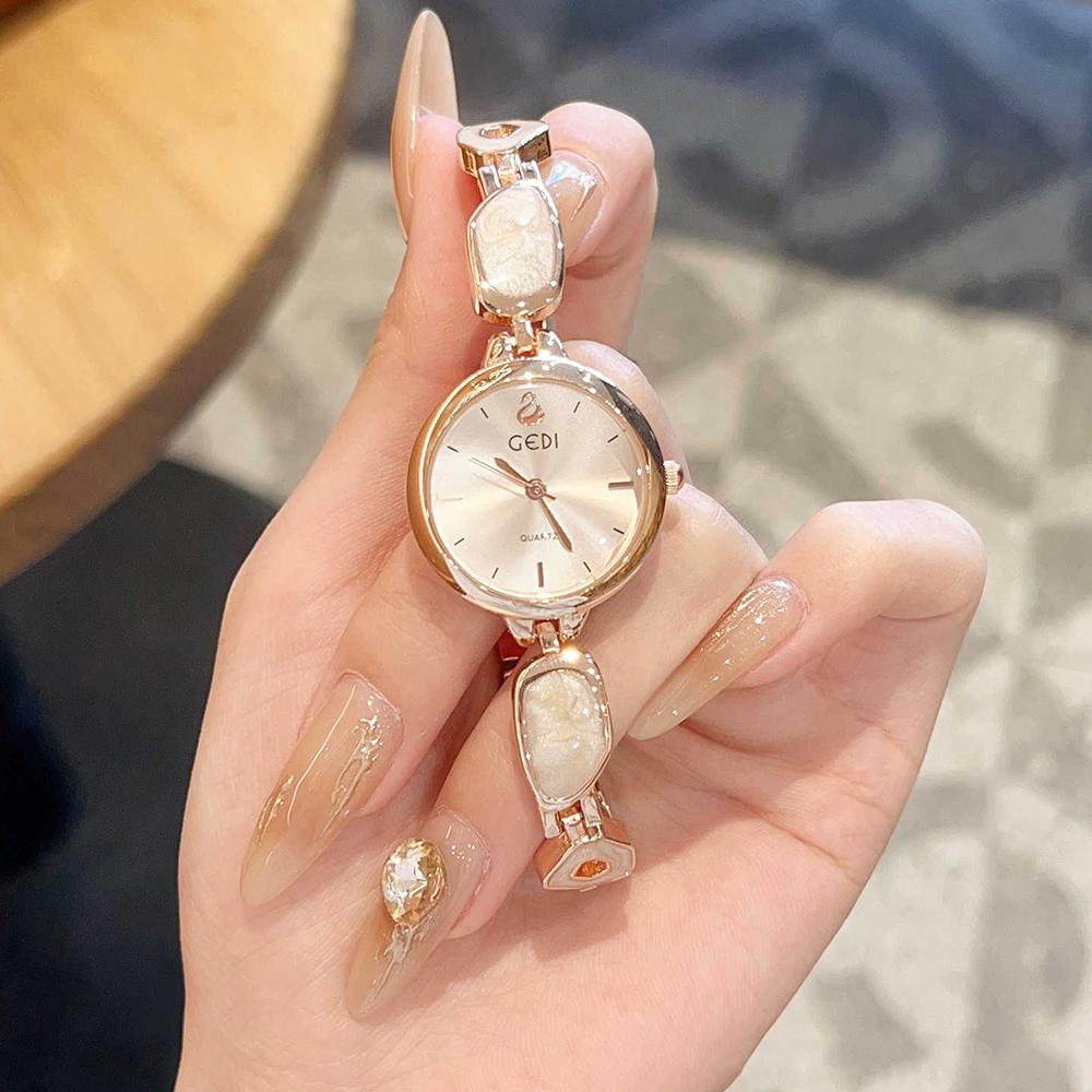 GEDI Women's Watch Elegant Wristwatches Gifts Exquisite Minimalist Quartz Ladies Watches Luxury Niche Vintage Watch