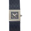 H0116 Watches black/Silver Stainless Steel/leather Women blackDial