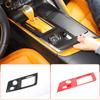 ABS Красный/карбоновое волокно Для Chevrolet Corvette C7 2014- Накладка на панель центральной консоли с рычагом переключения передач, наклейка, автоаксессуары