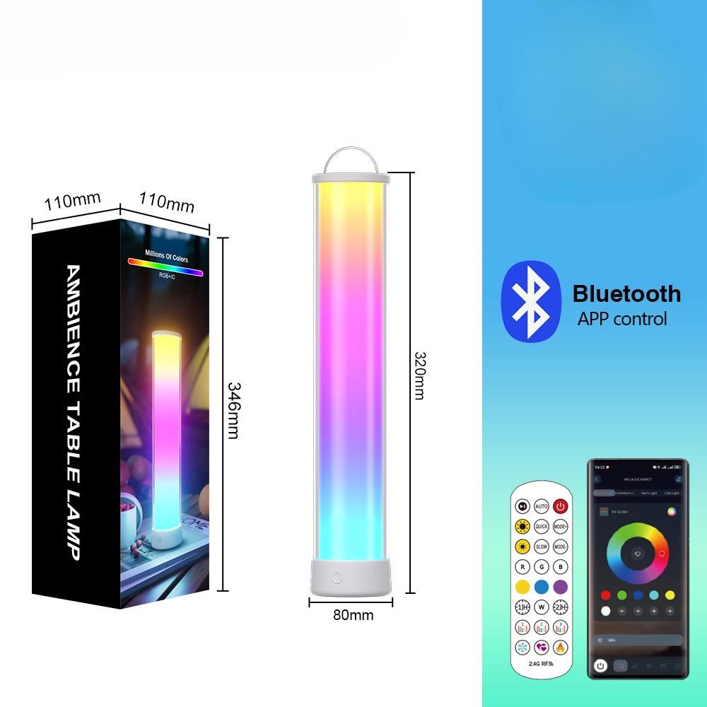 Умная настольная лампа с Bluetooth, регулировкой яркости и цвета, аккумулятор 3600 мАч