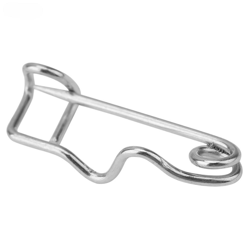 100Pcs Metal Steel Wire Safety Pins Silver Locking Pin Clasps Sturdy S-Shaped Pins  For Quilting